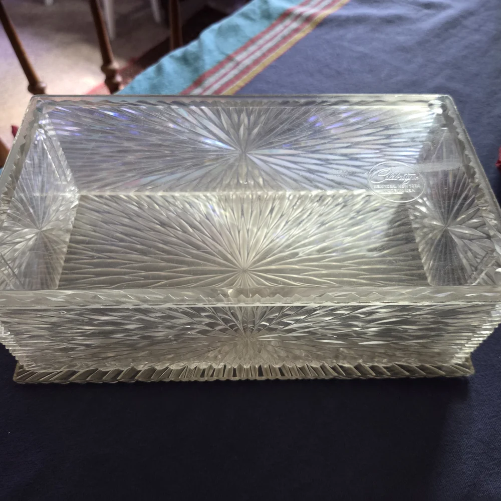 Vintage Sunburst Design Trinket Box by Celebrity, Inc. MCM Home Decor Plastic